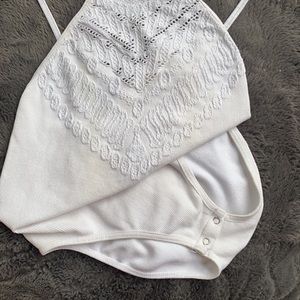 whitedetailed free people body suit